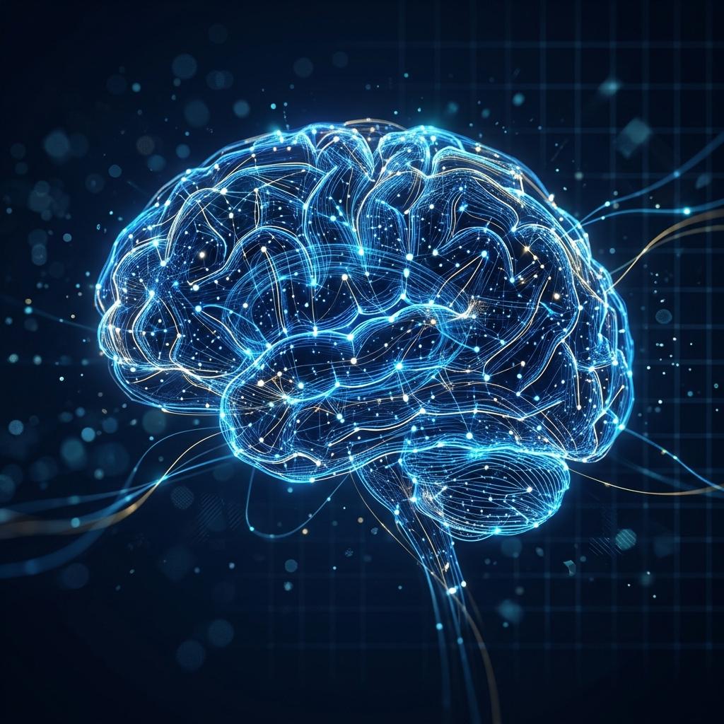 AI and machine learning neural network visualization